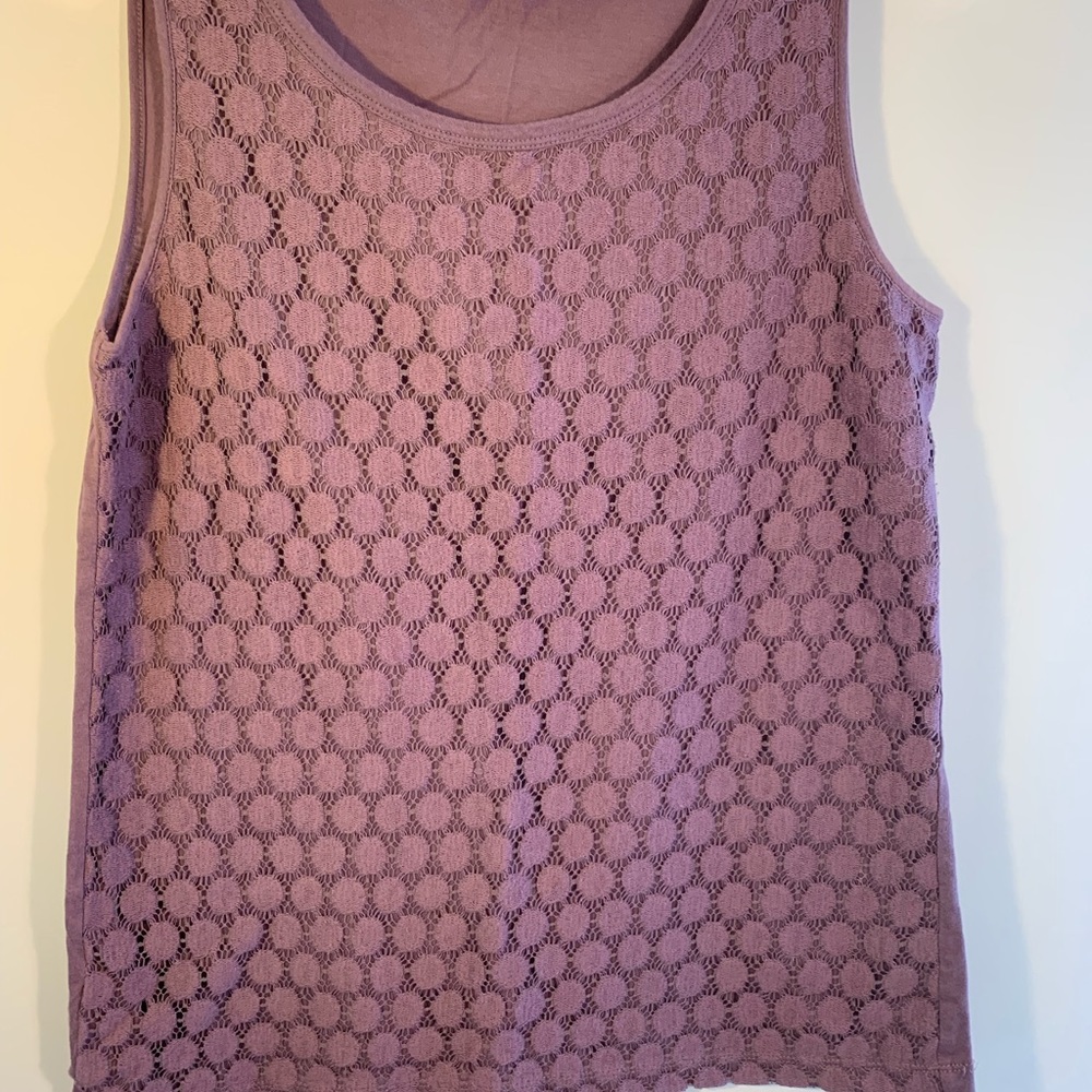 AnnTaylor plum Tank Top
